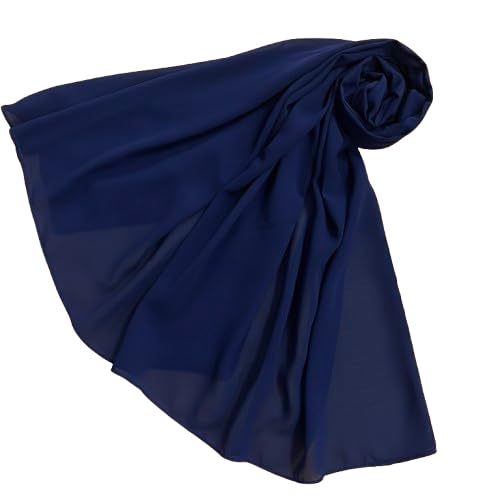 NAVY BLUE PREMIUM GEORGETTE STOLE-image-48