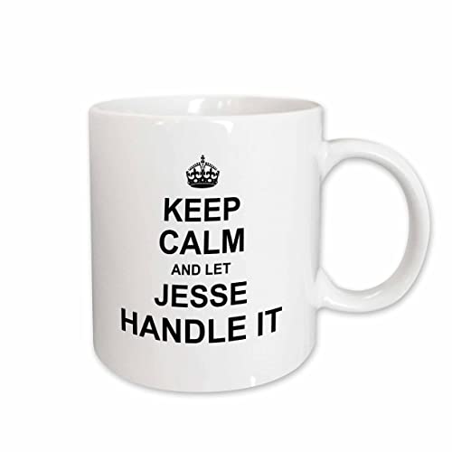 3dRose Keep Calm and Let Jesse Handle it - funny personal name 11oz Mug