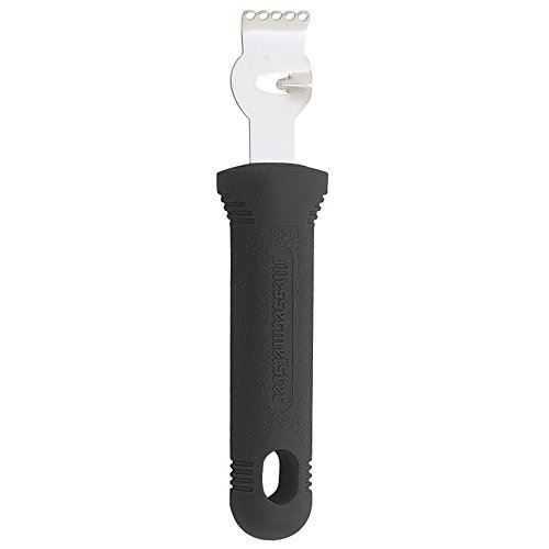 Messermeister Pro-Touch Combination Zester Stainless Steel Kitchen Tool, Black