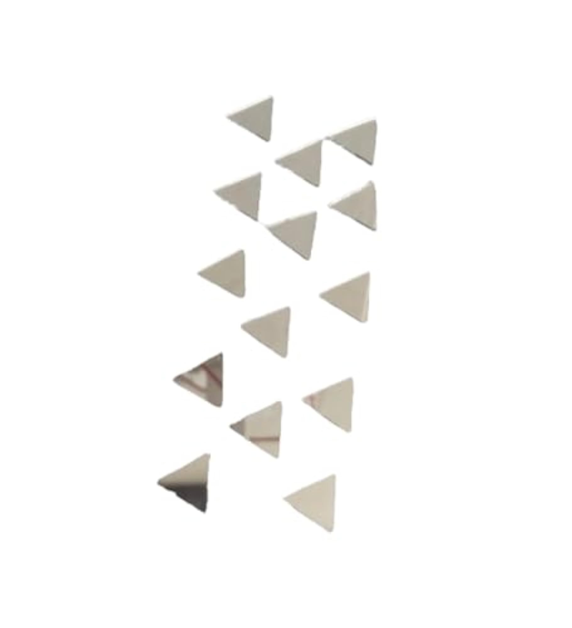 Triangle Shaped Mirror Hair Stickon Hair Accessories