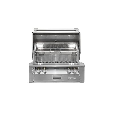 Alfresco ALXE-30SZ-LPZLP 30' Sear Zone Grill Liquid Propane Built with 77000 BTUH and Integrated Rotisserie System with Built-In Motor in Stainless