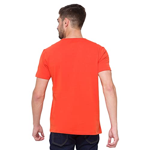 Image of Spykar Men's Printed Slim Fit T-Shirt