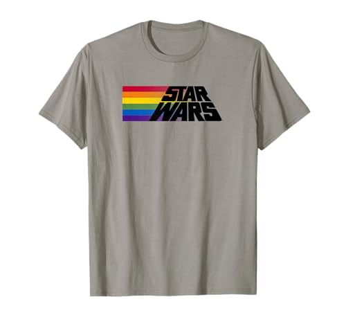 Star Wars t-shirt à rayures arc-en-ciel idéal pour un look streetwear