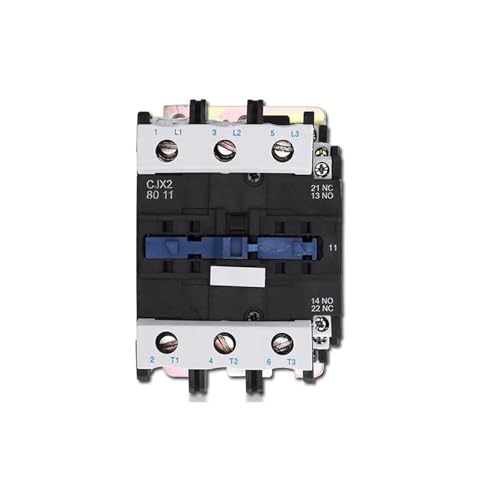 Contacteur AC triphasé LC1D 80A à bobine cuivre robuste et contacts argentés 110V