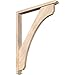Ekena Millwork BKT0402X30X38LEC03SDF Legacy Arts and Crafts Smooth Bracket w/Offset Brace, Douglas Fir