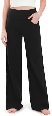 SAFORT Damen 71cm/76cm/81cm/86cm Yogahose aus Baumwolle Weite Hose leicht Sporthose Damen lang Jogginghose weit für Yoga Workout Freizeit