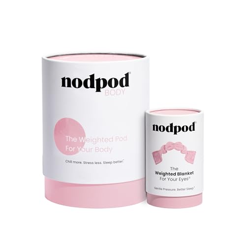 Nodpod Weighted Blanket & Sleep Mask Bundle – Ultra-Soft Body Bla...