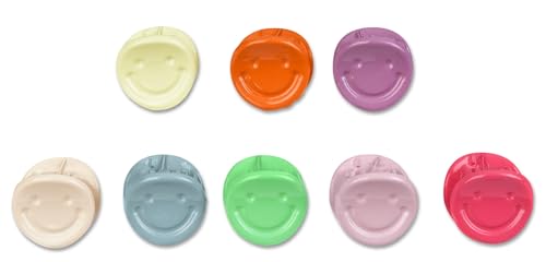 Mini pinces à cheveux colorées barrettes crabe iscream Color Smiley - 3