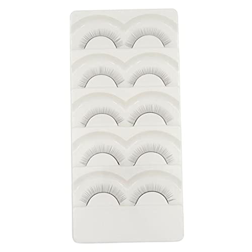 OnIUeZky - 5pairs Wimpern Erweiterungstraining Wimpern Selbstkleber Anfänger Wimpern Übungsstreifen