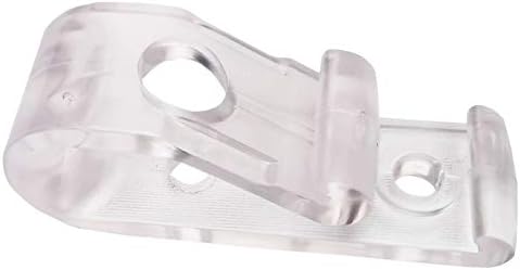 Miniatura 5 de 4 juegos de ganchos de fijación de cadena romana de plástico blanco con tornillo de expansión, pantalla de rodillo de expansión, cadena segura y