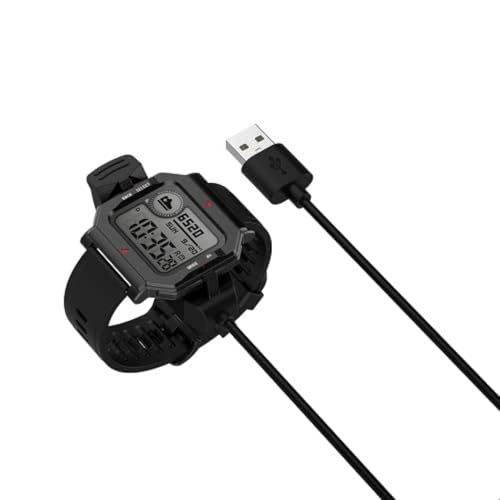 Image of TechTrendz Replacement Watch Charger Compatible with Amazfit Neo Smart Watch Charger Usb Cable For Amazfit Watch Neo Charging - Black