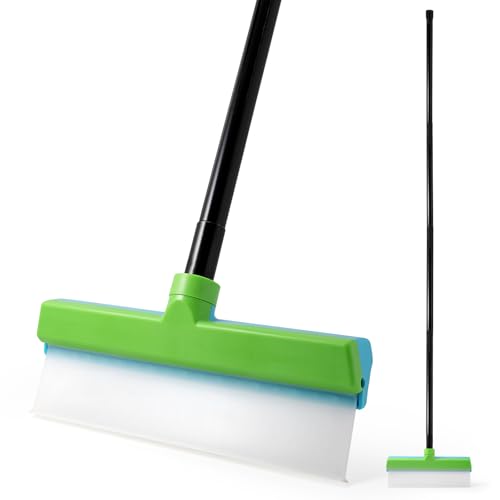 Gomake ‌11'' Window Squeegee with 20-63 Inch Telescopic Long Handle for Shower Glass Door,Car Windshield, Window, Mirror, Bathroom,Countertop,Floor Cleaning