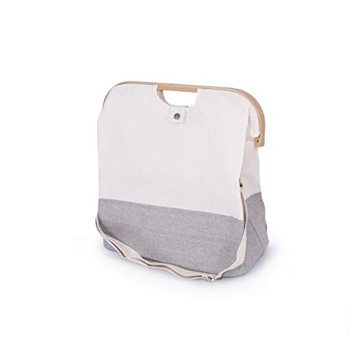 Franz Müller Flechtwaren Bag, Fb. weiß/grau, Stoff, Beige/Grau, 41 x 25 x 45 cm, 1 Einheiten