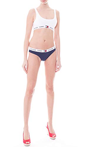 String Tommy Hilfiger Logo Original femmes bleu marine en coton doux