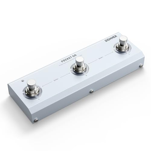 Donner Pocket Go Multi Effects Guitar Pedal Portable Rechargeable Electric Guitar/Bass Effector with...