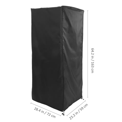 Cubierta rectangular negra de tela Oxford para estantes y bandejas de panadería en cocina 8