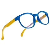 SICHERERES UND HALTBARES GESTELL - Das Gestell dieser Anti-Blaulicht-Brille für Kinder besteht aus Silikon, das weicher als ähnliche Produkte ist, so dass es Kinder nicht verletzen kann. Es lässt sich beliebig biegen und ist nicht leicht zu beschädigen.