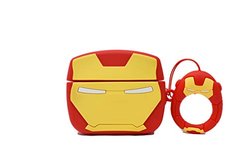 Image of Cartoon Silicone Case Compatible with Apple AirPods Pro 2 Case Cover - Cute 3D Shockproof 360 Protective Skin Cover with Keychain | AirPods Pro 2nd Gen Case (Iron-Man)