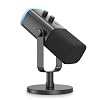 LEFXMOPHY AM8 Pop Filter, Windscreen Compatible with FIFINE AM8 Microphone Replacement Flocked Protector Black Cover