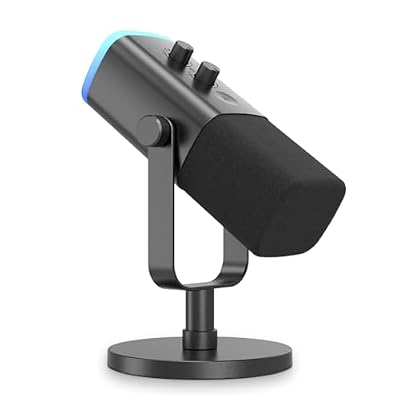LEFXMOPHY AM8 Pop Filter, Windscreen Compatible with FIFINE AM8 Microphone Replacement Flocked Protector Black Cover