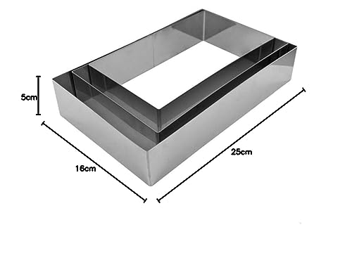 Lily Cook kp5349 Marco pastelero Rectángulo Acero