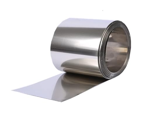 SLOYCA 1 Meter 99.99% High Pure Zinc Sheet Metal Plate 0.08mm 0.1mm 0.2mm ~ 3mm Zinc Strip for Industry Lab DIY Metalworking Roof (Size : 0.5x50mm)