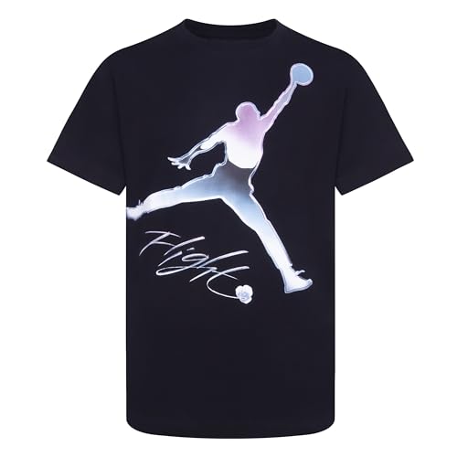 Jordan Boy's Jumpman Flight Chrome Short Sleeve Tee (Big Kids) Black MD (10-12 Big Kid)