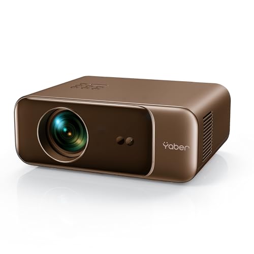 【Autofokus/Trapezkorrektur】 Beamer, Full HD 1080P WiFi6 Bluetooth Beamer 4K Unterstützt, YABER Pro V9 500 ANSI Lumens 300' Display LED Heimkino Video Beamer, kompatibel mit Smartphone/TV Stick/PS5