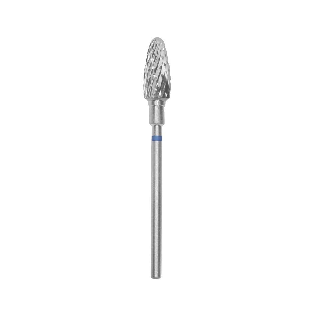 STALEKS PRO fresa de carburo de tungsteno para torno de uñas, broca 6x14 mm. Forma maiz (Grano Medio)