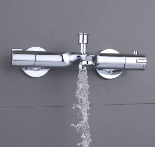 Bateria wannowa termostat 38℃ bateria wannowa termostat do prysznica łazienka chrom bateria prysznicowa termostat