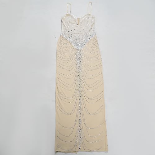 Image of Nagfar Women Rhinestone Sequin Birthday Party Sexy New Year Formal Dress