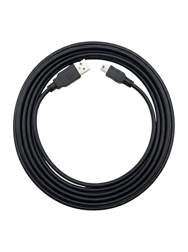 Image of Upix Premium USB V3 Cable USB 2.0 A Male to Mini-B 5 Pin 3 Meter (9.84 Feet) Cable for External HDDS /Digital Cameras /Card Readers /MP3 Players (Black)