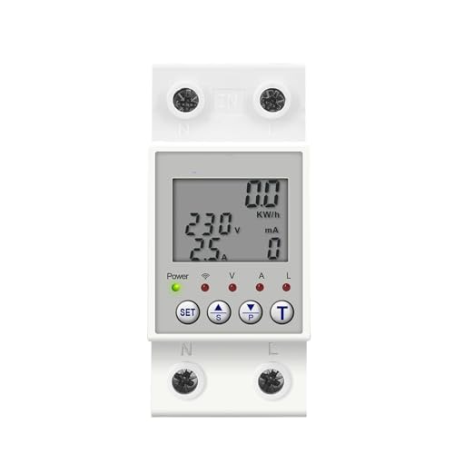 Disjoncteur refermable Smartlife 63A avec compteur d'énergie et mesure de tension pour tableau