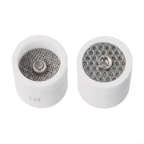Lot de 2 buses de soudage TIG en céramique 10# 12# pour têtes de brûleur WP-17 18 26 9 20, buses de lentille à gaz résistantes à la chaleur, accessoires de soudure, blanc (2 pièces 10#) – vue 9