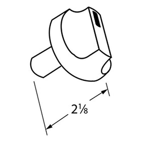 BBQ Grill Knob Plastic Control Knob Replacement 1.6 Inch Dia Compatible with Most Weber and Kenmore Grills BCP00120