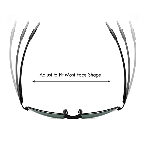 JIM HALO Rimless Polarized Sport Sunglasses Men Women, Spring Hinge Metal Frame for Running Fishing Cycling Driving4