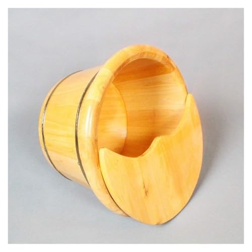 Bañera para pies de madera de cedro, diseño redondo miniatura 6
