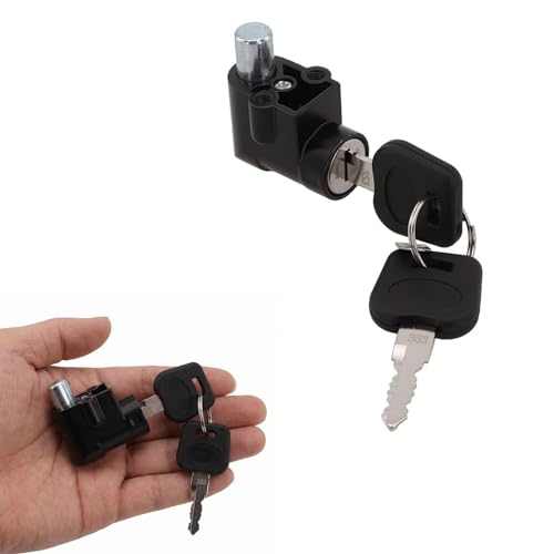 Power-Schloss und Schlüssel für Batteriegehäuse, Sicherheitsschloss für Elektrofahrräder, geeignet für 1 und 2 E-Bike-Akkus (20 mm)