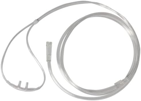 Sunset Healthcare Solutions 5pk Sunset 4Ft Adult Oxygen Nasal Cannula w/Kink-Free Supply Tubing (RES1104), Clear