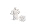 Areaware Cubebot Micro (White)