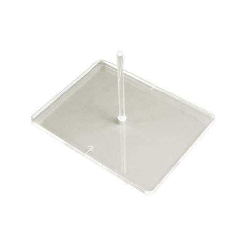 LITKO Game Accessories LITKO Flight Stand, Rectangular 67x87mm (Rounded Corners), WoG etching, 2 inch Peg, Clear - 1 Pack