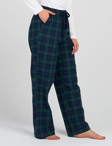 Image of LAPASA Women's Flannel Pajama Pants with Pockets & Drawstring L74 | Comfy flannel lounge sleep PJ pants with cozy warmth and soft comfort, perfect for relaxing, sleeping, and home wear.