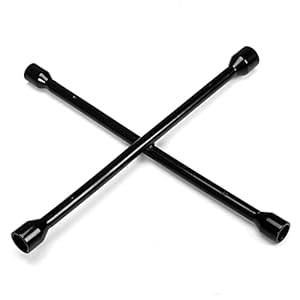 Torin TRX31101-14F Professional 14″ Universal Heavy Duty 4-Way Cross Lug Wrench, Black