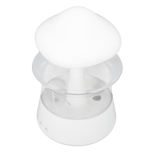 Rain Cloud Humidifier Water Drip with Timing Function, 300ml Mushroom Rain Diffuser with 7 Colors for Sleeping Relaxing