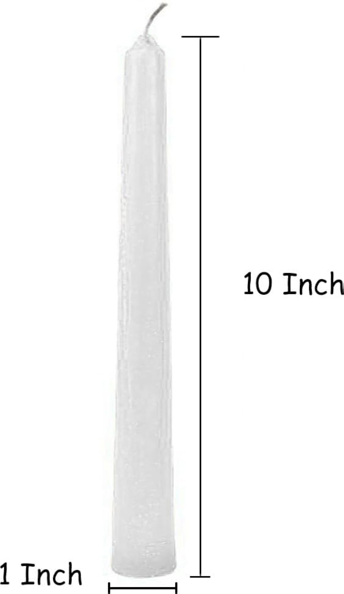 Taper Candle (White, Pack of 6)