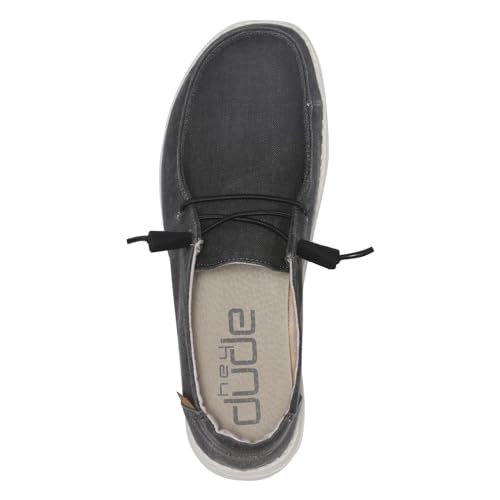 Image of HEYDUDE Women's Wendy Chambray | Women's Shoes | Women's Lace Up Loafers | Comfortable & Light-Weight
