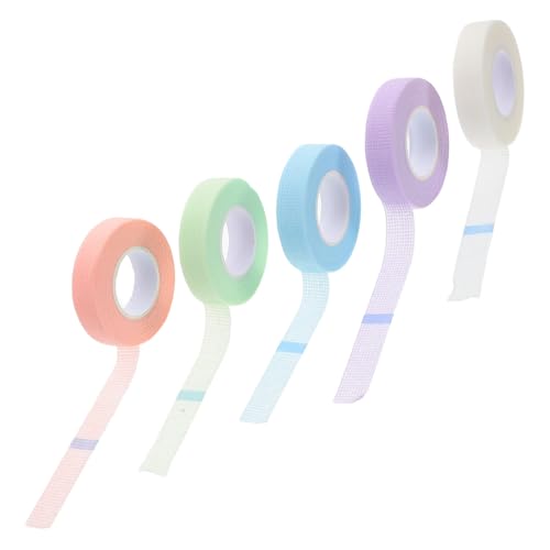 minkissy False Eyelash Adhesives Breathable Fabric 5pcs Lash Tape for Eyelash Extensions Strong Hold No Sticky Feeling for Lash Lift