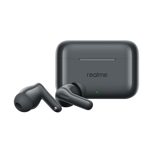 Image of realme Buds T200 True Wireless Earbuds with Hi-Res Audio, 12.4mm Dynamic Bass Drivers, 32 dB ANC, Quad Mic, 45ms Latency, Upto 50 Hrs Playback, Fast Charge, IP55 Rated, BT 5.4 (Mystic Grey)