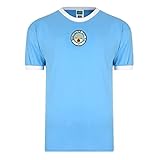 Manchester City - Offizielle Retro-Kollektion - 1972 Trikot - Hellblau - Größe S