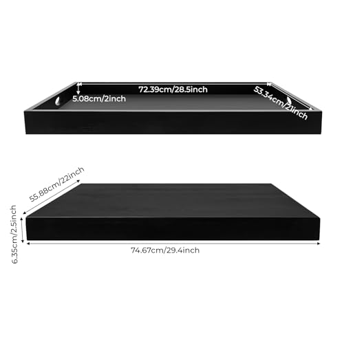 Cubierta multifuncional para estufa de madera, tablero para cortar fideos, cubre quemadores con asas, tapa para encimeras en apartamentos pequeños, cocinas y autocaravanas (negro) miniatura 5